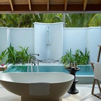 Dusit Thani Maldives - beach plunge pool vila Dusit Thani Maldives - ckmarcopolo.cz