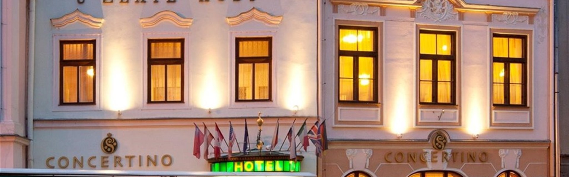 Marco Polo - Hotel Concertino - Zlatá Husa - Hotel Concertino - hlavní forka