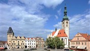 Za Oponou Jižních Čech - okruh z Tábora - Žižkovo náměstí v historickém centru Tábora