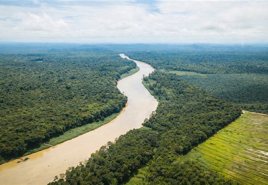 Poznávací zájezd - Plavba pralesem Kalimantanu -  - Meandrující řeka v srdci Bornea. Užijte si poznávací zájezd na Borneo