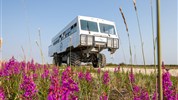 Kanadská velká pětka | safari Manitobou až k Hudsonovu zálivu - Letní Tundra Buggy Adventure ukazuje tundru v její barevné sezónní podobě. Vozidlo umožňuje bezpečný pohyb v Churchill Wildlife Management Area.