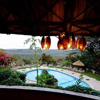 Masai Mara Sopa Lodge - Bazén využijete hlavně po obědě, kdy máte čas k odpočinku. - ckmarcopolo.cz