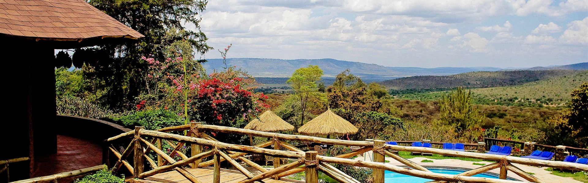 Marco Polo - Masai Mara Sopa Lodge - Od bazénu je hezký výhled do okolní krajiny. Masai Mara Sopa Lodge je perfektním zázemím pro vaše safari.