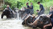 Poznávací okruh Kambodžou + centrální a severní Thajsko - Chiang Mai_koupání se slonama