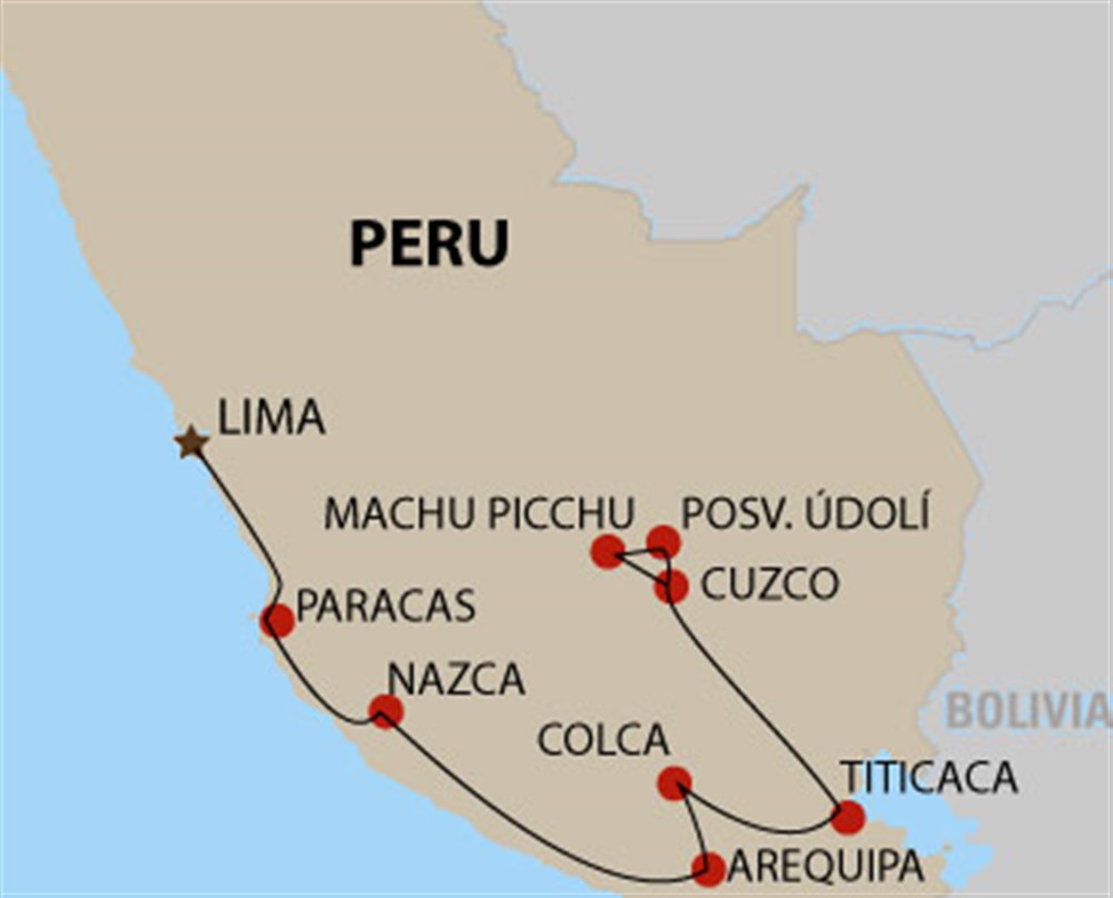 Peru: země Inků, legend a bohů - 14 dní s průvodcem - Peru: země Inků, legend a bohů - 14 dní s průvodcem, CK Marco Polo